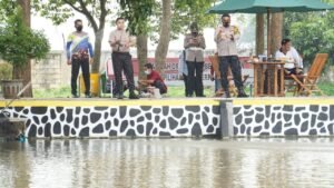 Kapolresta Mojokerto Turut Beri Dukungan dalam Lomba Mancing di SPN