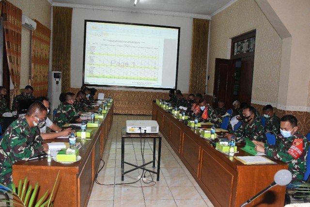 Danrem 082/CPYJ Pimpin Sidang Kenaikan Pangkat Periode 01-10-2021