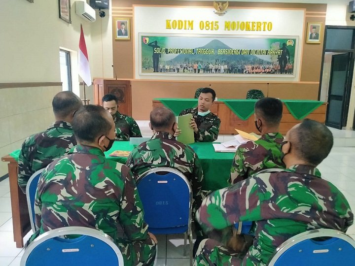 Kodim 0815/Mojokerto Terima Kunjungan Tim Wasev Sterad