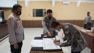 Kapolresta Mojokerto: 22 Calon AKPOL Ikuti Sumpah dan Pakta Intergritas