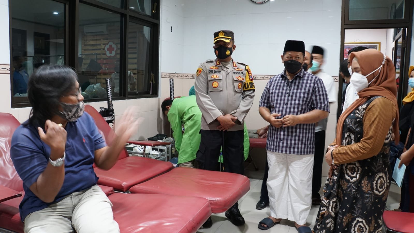 Kapolresta Mojokerto Donor Darah Bersama Walikota