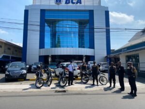 Patroli Perbankan, Upaya Sat Samapta Polresta Mojokerto Cegah Gangguan Kamtibmas