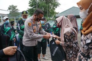 Kapolresta Mojokerto, Dandim 0815 dan Danrem 082/CPYJ Gowes Bareng Sembari Santuni Anak Yatim