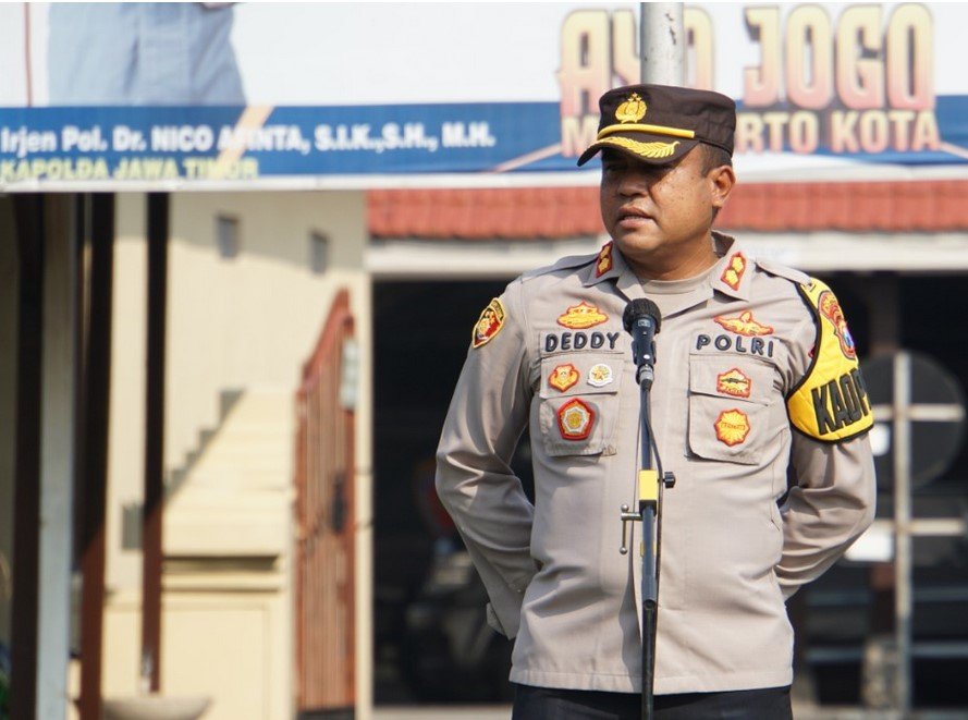 Hari Mayday di Mojokerto, Kapolresta Mojokerto Sampaikan Pesan Kapolda Jatim
