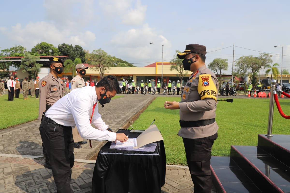 Wujudkan Komitmen Anti Narkoba, Polres Mojokerto Deklarasi dan Penandatanganan Pakta Integritas