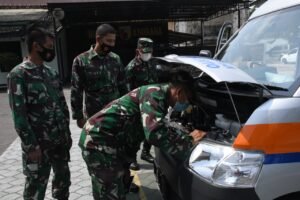Tim Pengkaji Korem 082 Tinjau Mobil Ambulance Hibah dari BRI