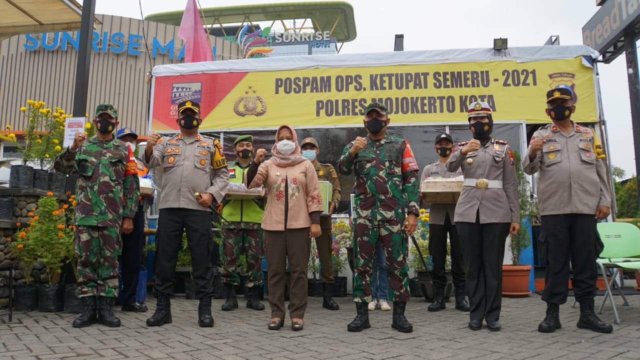 Patroli Skala Besar, Forkopimda Kota Mojokerto Tinjau Pospam