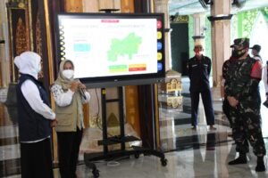 Kedatangan Forkopimda Jatim Disambut Danrem 082/CPYJ Dan Forkopimda Kota Mojokerto