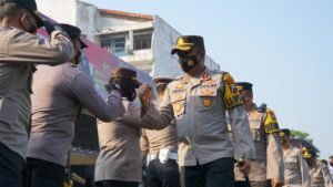Apel Jam Pimpinan, Kapolresta Mojokerto Sampaikan Selamat Lebaran