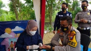 Dinkes ini Grogi saat Periksa Rapid Tes Antibody Kapolresta Mojokerto
