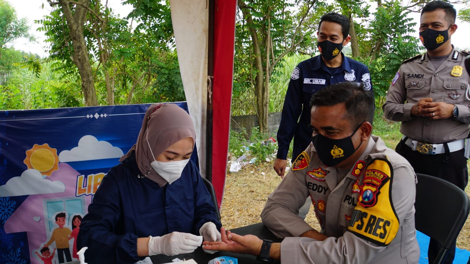 Dinkes ini Grogi saat Periksa Rapid Tes Antibody Kapolresta Mojokerto