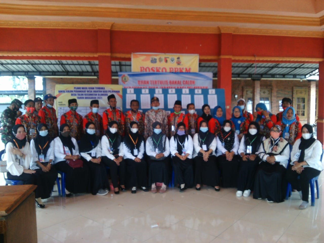 Pemdes Talok Gelar Ujian Kasi Pelayanan