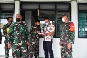 Kasilog Korem 082/CPYJ beserta Tim Pengkaji Tinjau Hibah Bangunan Kodim 0811/ Tuban