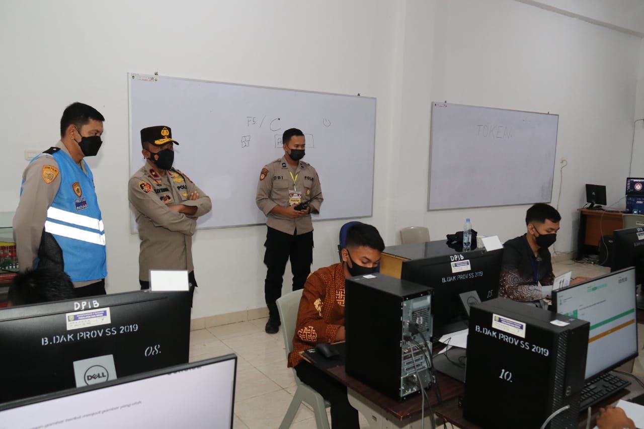 Wakapolda Sumsel Tinjau Langsung Tes Psikolog Seleksi Bintara Polri TA 2021