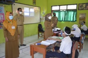 Inilah Gambaran Hari Pertama Pembelajaran Tatap Muka di Kabupaten Mojokerto