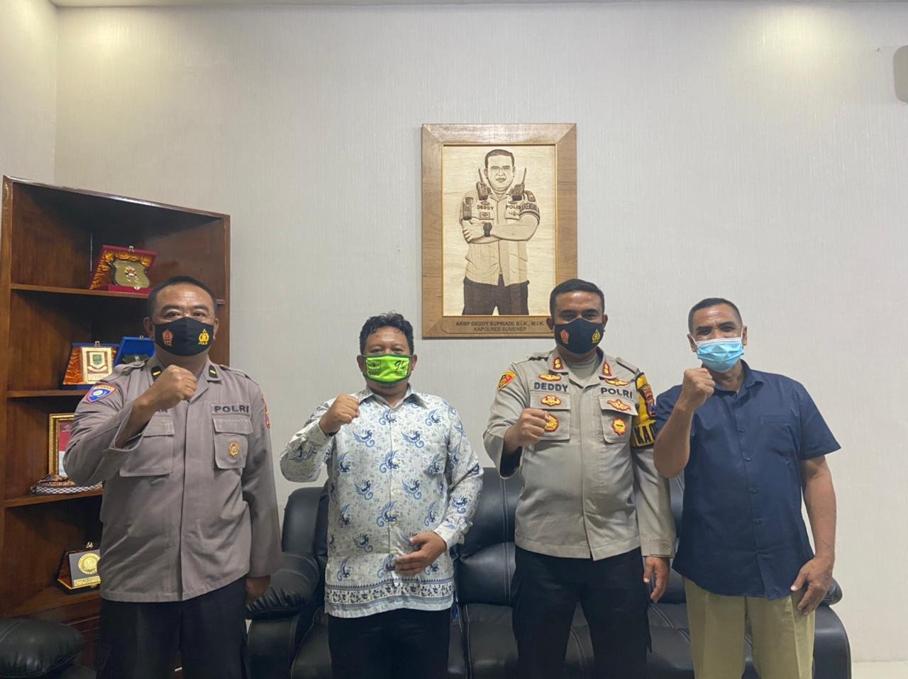 Ketua IPSI Kota Mojokerto Silaturahmi di Ruang Kerja Kapolresta Mojokerto