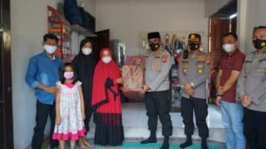Kapolresta Mojokerto Sambangi Keluarga Anggota Polri Yang Sudah Meninggal Dunia