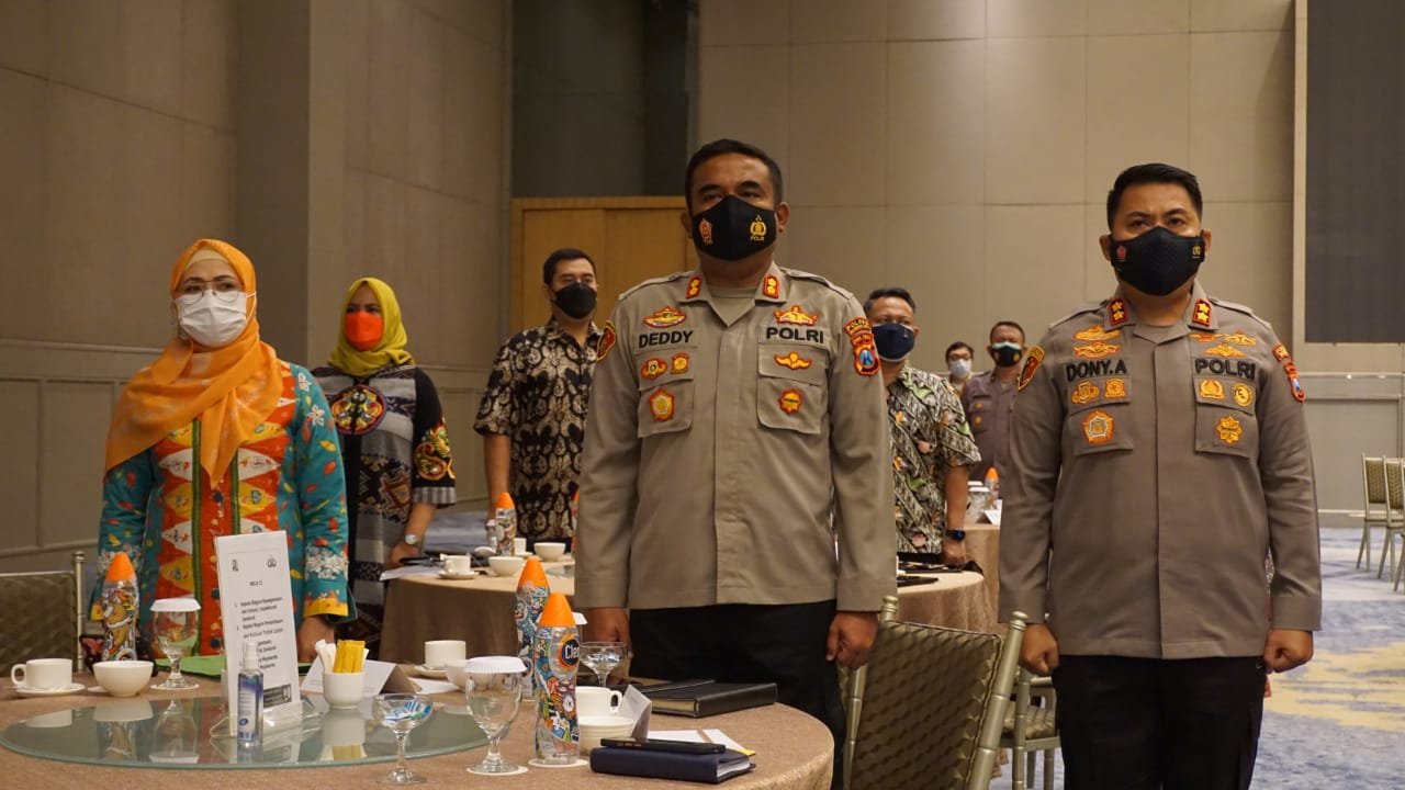 Kapolresta Mojokerto Mengikuti Sosialisasi Nota Kesepahaman Antara KEMENPUPR dan POLRI