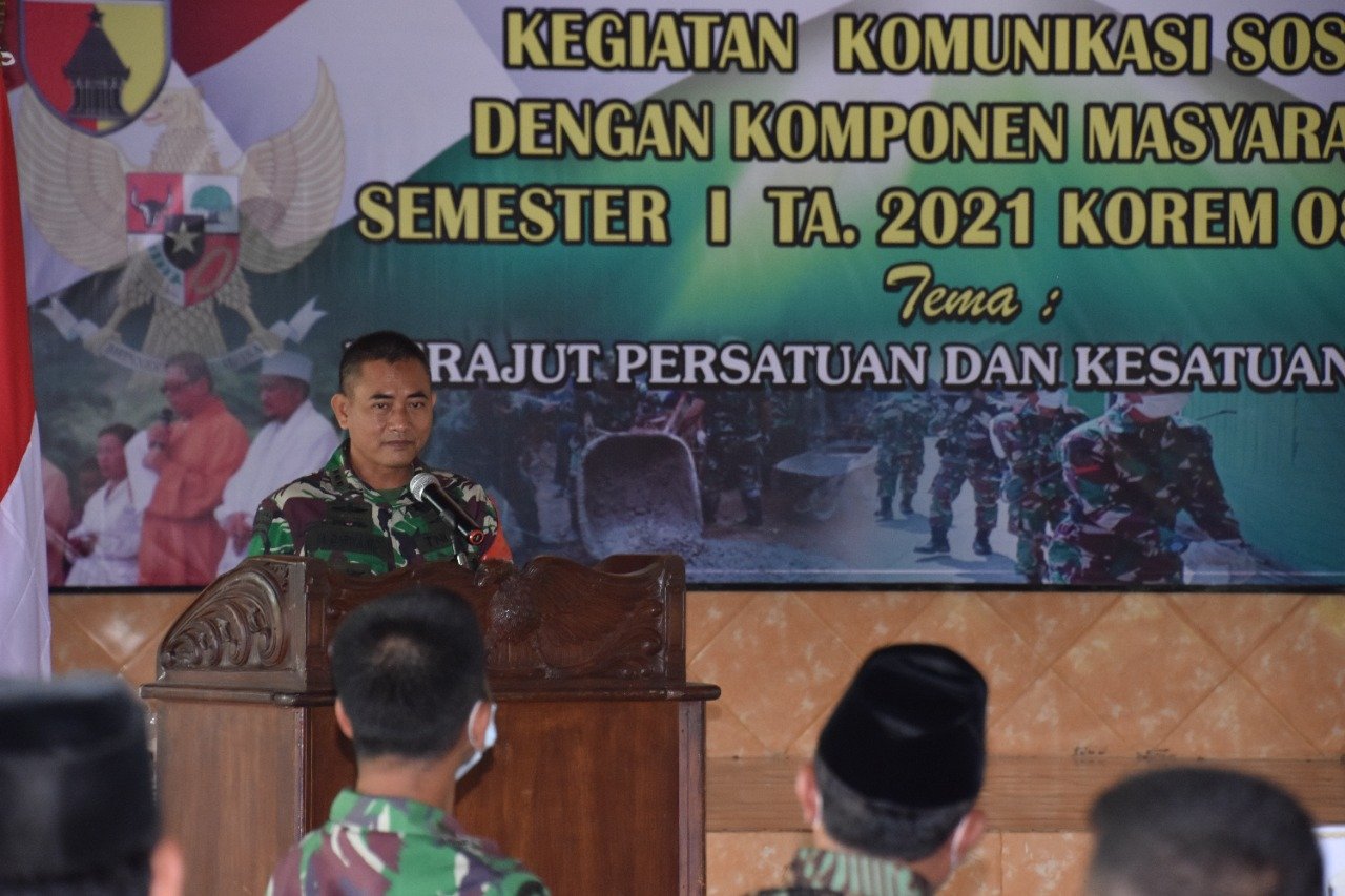 Korem 082/CPYJ Gelar Komsos Bersama Komponen Masyarakat