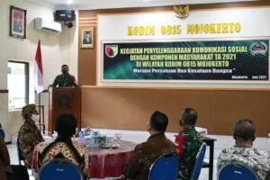 Kodim 0815/Mojokerto Gelar Komsos Bersama Komponen Masyarakat