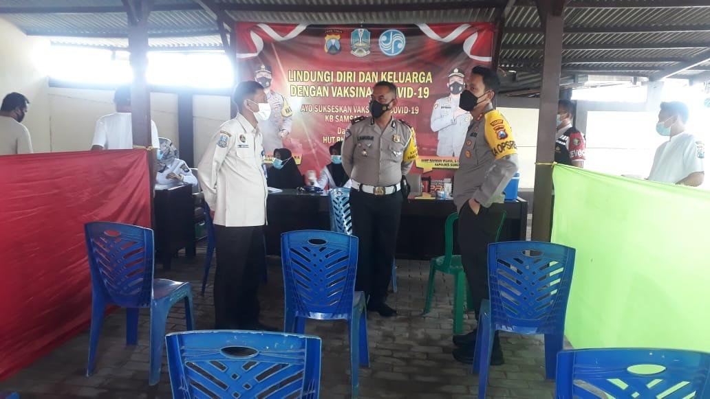 Vaksin Gratis di Samsat dan Satpas Sim Polres Sumenep