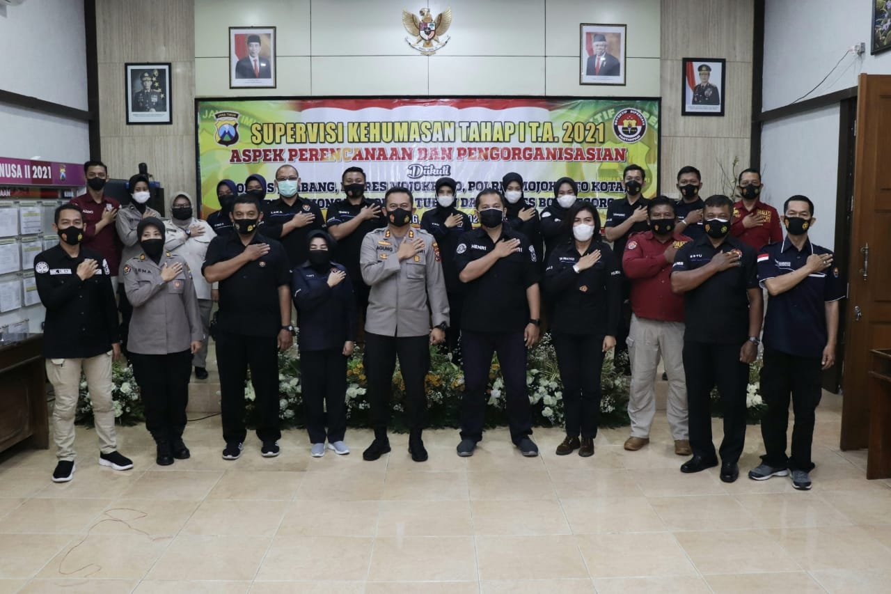 Menuju Polri Presisi, Supervisi Kehumasan Tahap I TA 2021 Digelar di Jombang