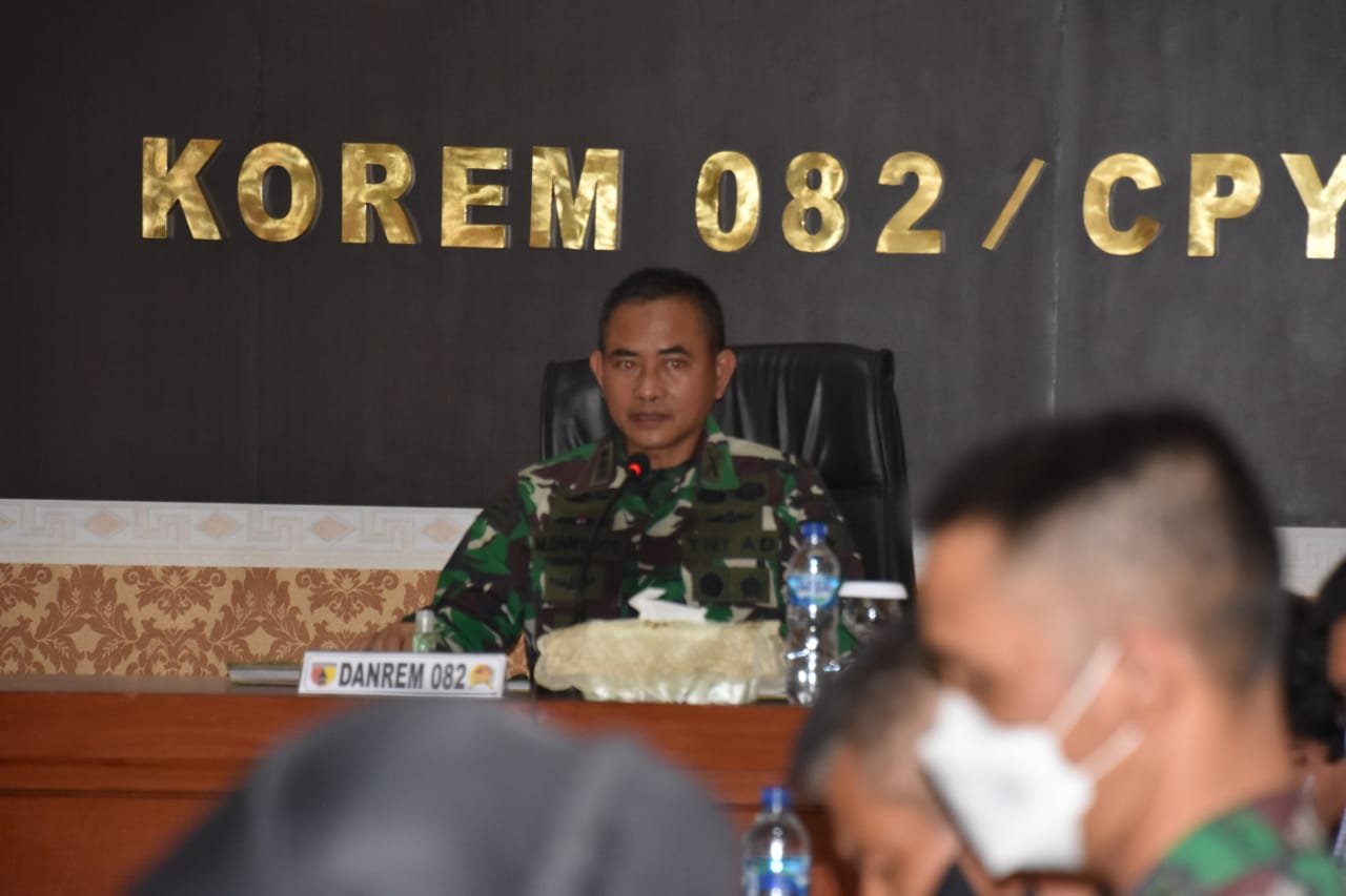 Danrem 082/CPYJ Pimpin Sidang Pankar Jabatan Perwira Pertama