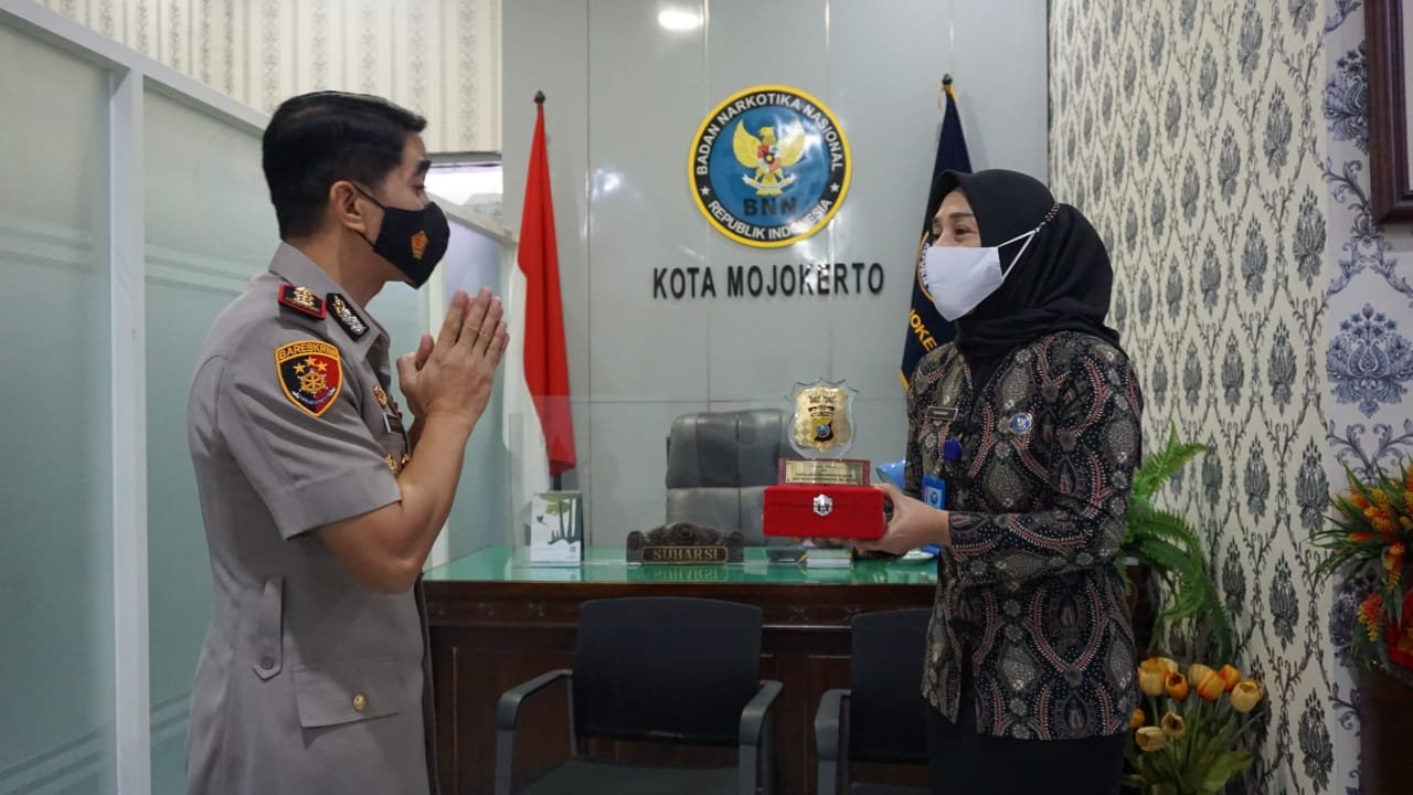 Kapolresta Mojokerto Silaturahmi ke BNN Kota