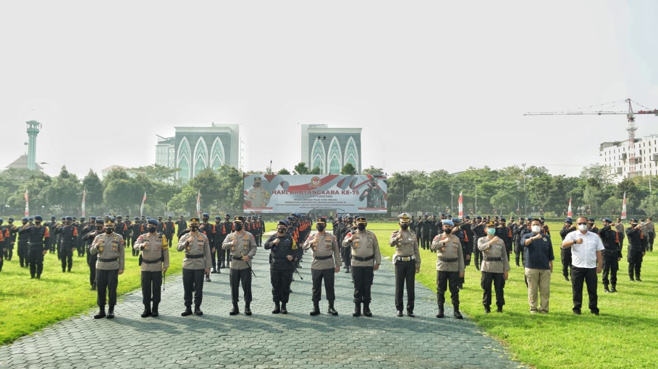 Kapolda Jatim: Terima Kasih Kepada Personil Korps Brimob Polri Telah Bantu Penanganan Covid-19 di Jatim