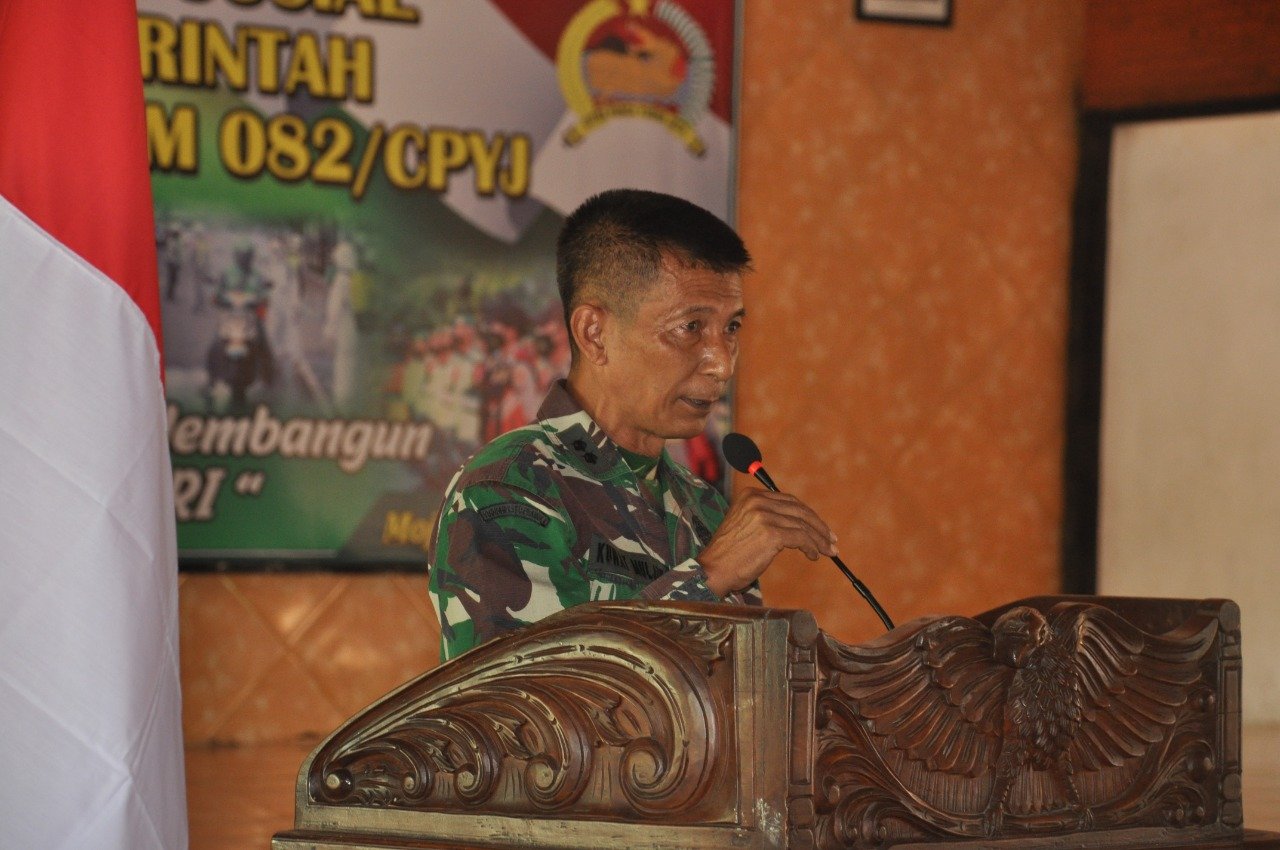 Korem 082/CPYJ Gelar Komsos Dengan Aparat Pemerintah Semester I Tahun 2021