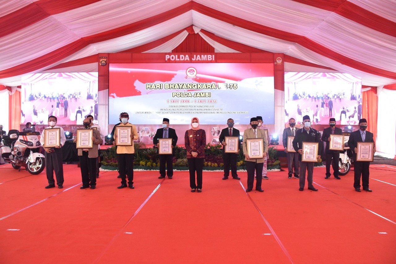 Upacara Hari Bhayangkara ke-75, Kapolda Jambi: Polri harus bekerja bersinergi dengan berbagai elemen