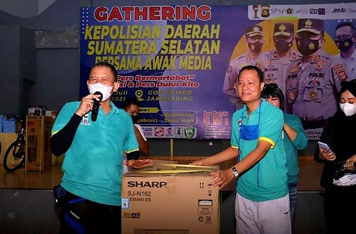 Gathering Polda Sumsel Bersama Awak Media."Pers Bermartabat" Polisi & Pers Dulur Kito
