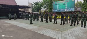 Dandim 0815/Mojokerto Pimpin Apel Perkuatan BKO Yonkav 3/Tank