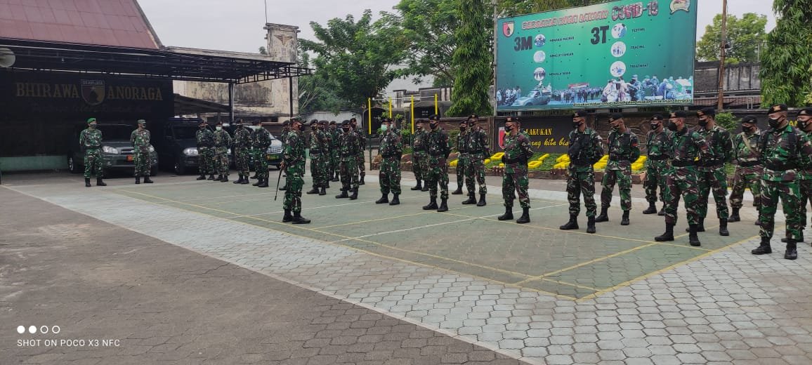 Dandim 0815/Mojokerto Pimpin Apel Perkuatan BKO Yonkav 3/Tank