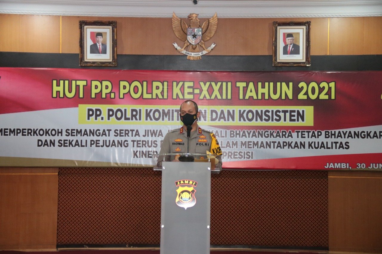 Kapolda Jambi menghadiri HUT PP Polri ke -22