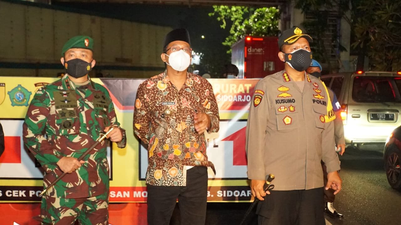 Sinergitas Forkopimda Sidoarjo untuk Sukseskan PPKM Darurat