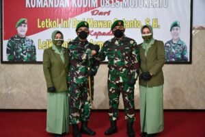 Tongkat Komando Kodim 0815/Mojokerto Resmi Beralih
