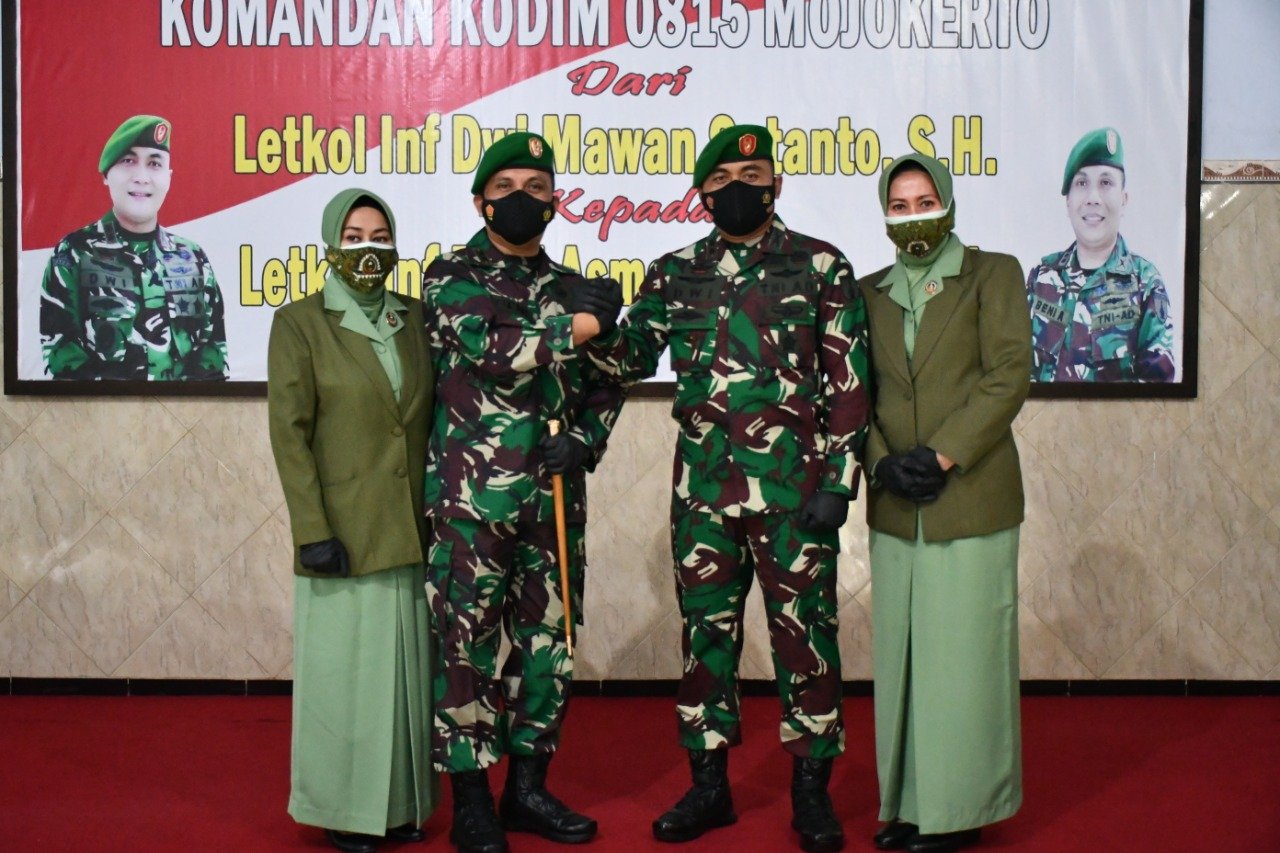 Tongkat Komando Kodim 0815/Mojokerto Resmi Beralih