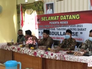 Menyerap Aspirasi Masyarakat, Ketua DPRD Tanjab Barat Reses Ke Desa Kuala Indah