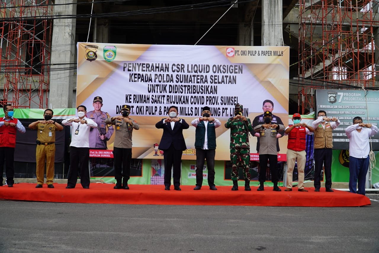 Polda Sumsel Apresiasi Sinar Mas yang Donasikankan 1.200 Ton Oksigen Tiap Bulannya