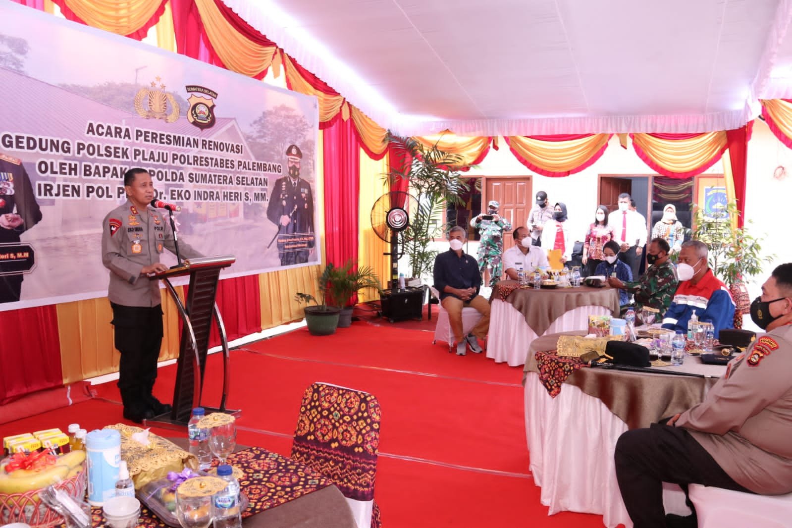 Kapolda Sumsel Resmikan Gedung Polsek Plaju