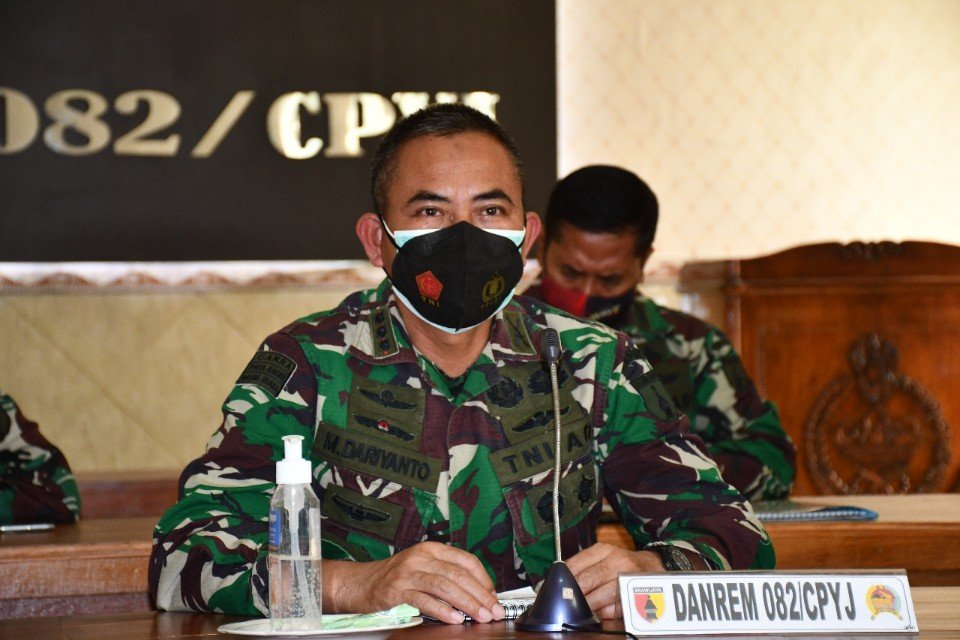 Danrem 082/CPYJ Ikuti Paparan Pangdam V/Brw Kepada Kasad
