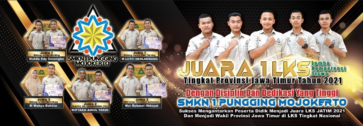 5 Siswa SMKN 1 Pungging Juara Lomba Kompetensi Siswa Tingkat Provinsi Jatim