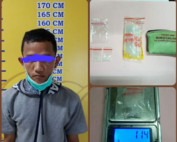 Polda Sumsel Amankan Bandar dan Kurir Narkoba di Gasing Laut