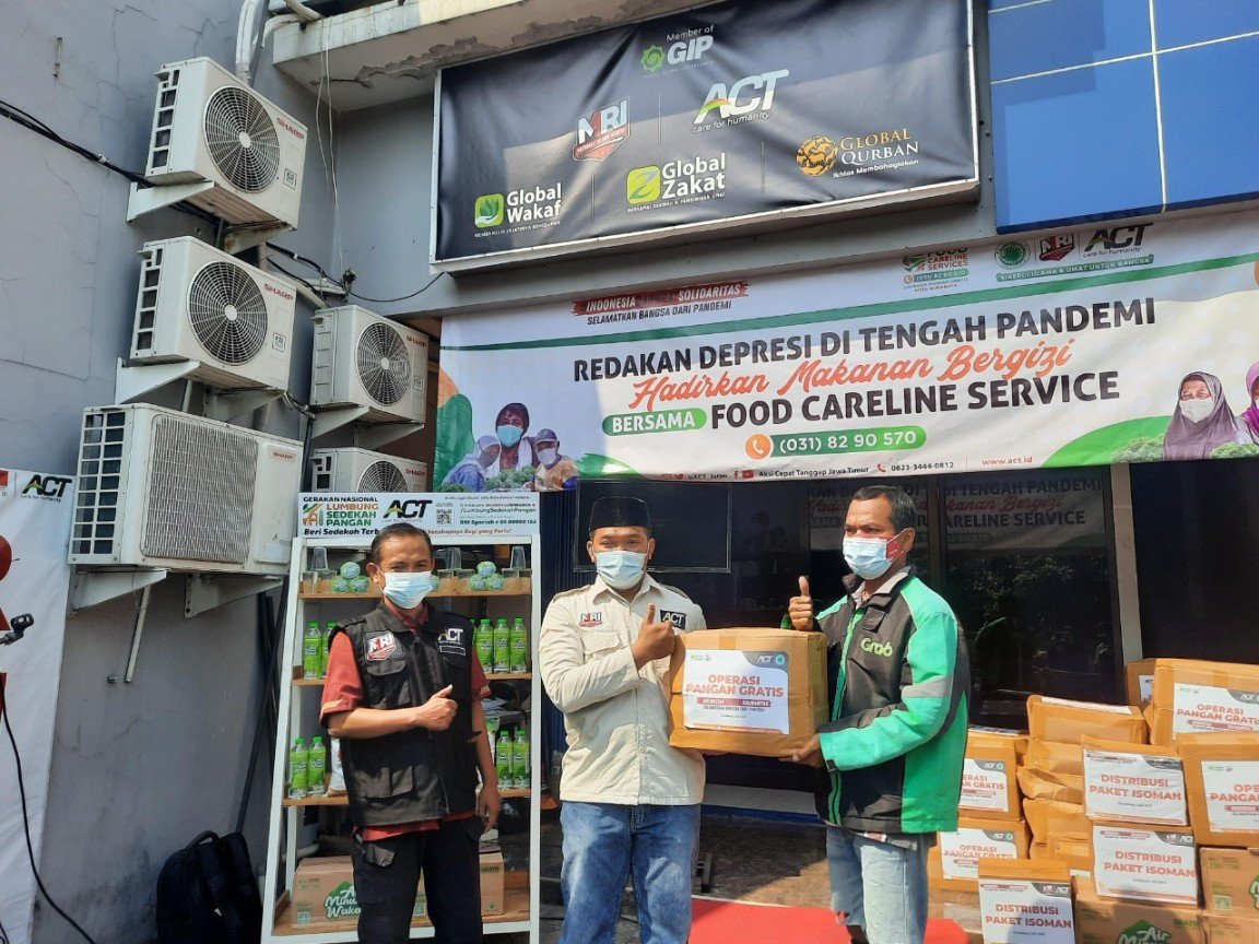 ACT Surabaya Luncurkan Food Careline Services