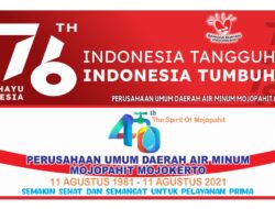 PDAM Kabupaten Mojokerto Mengucapkan Selamat HUT Ke-76 Republik indonesia