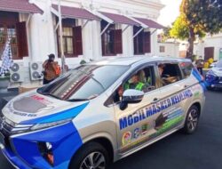 Polrestabes Surabaya Luncurkan Dua Unit Mobil Masker