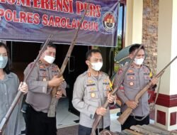 Polres Sarolangun Berhasil Kumpulkan 16 Senpi Rakitan Jenis Kecepek Dari SAD
