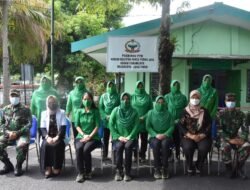 Ketua Persit KCK Koorcab Rem 082 PD V Brawijaya Resmikan Posbindu PTM Korem 082/CPYJ