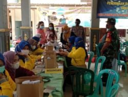 Maksimalkan Cakupan Koramil Ngoro Bersama PKM Gelar Layanan Vaksinasi Covid-19